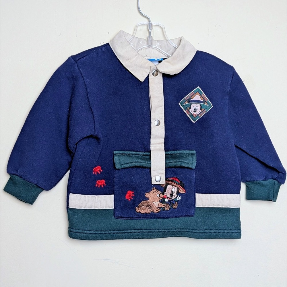 Vintage Baby Mickey Cub Patrol Outdoors Disney Babies 2000 Jacket Size 24 Months